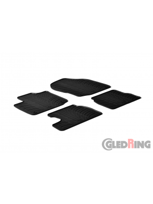 Original Gledring Passform Fußmatten Gummimatten 4 Tlg.+Fixing - Honda Civic 2012-> 5 Türig NUR FÜR BENZINER